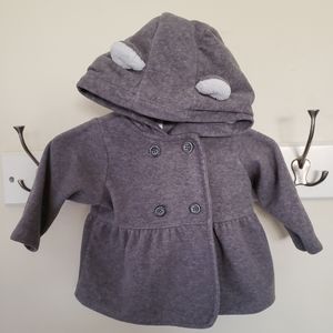 Carter's Peacoat w/teddy bear ears sz 6 monthes